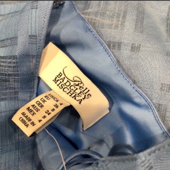 BADGLEY MISCHKA BLUE DRESS BIANCE - Picture 5 of 6